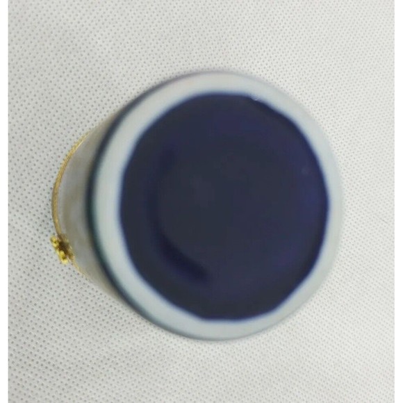 Lot of 3 Porcelain Trinket Boxes Pink Flowers Red Roses Purple Flowers Gold Trim - Picture 8 of 11